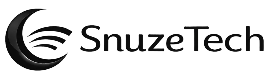 SnuzeTech logo on a white background